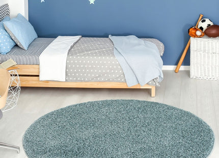 Myshaggy Solid Duck Egg Blue Rug
