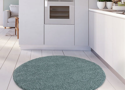 Myshaggy Solid Duck Egg Blue Rug
