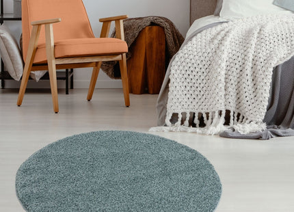 Myshaggy Solid Duck Egg Blue Rug