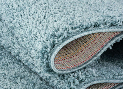 Myshaggy Solid Duck Egg Blue Rug