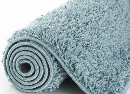 Myshaggy Solid Duck Egg Blue Rug