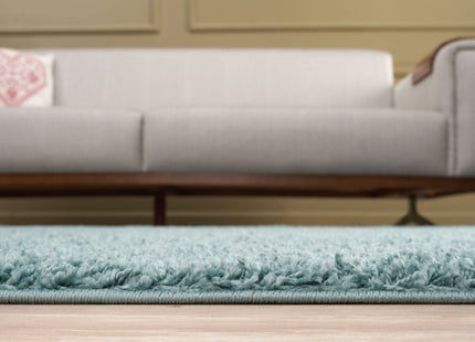 Myshaggy Solid Duck Egg Blue Rug