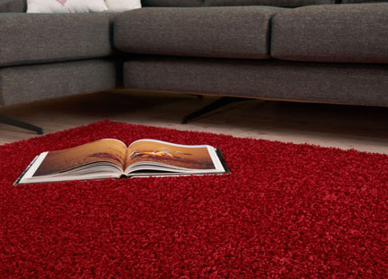 Myshaggy Solid Red Rug