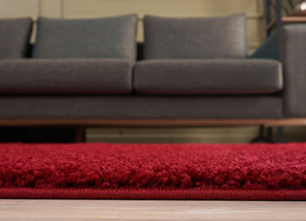 Myshaggy Solid Red Rug