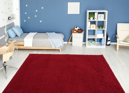 Myshaggy Solid Red Rug