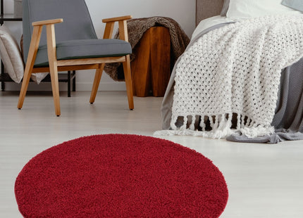 Myshaggy Solid Red Rug