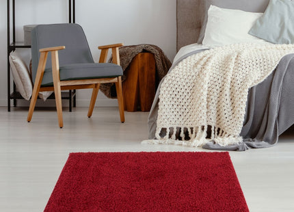 Myshaggy Solid Red Rug