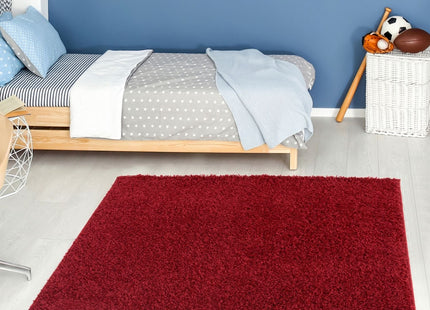 Myshaggy Solid Red Rug