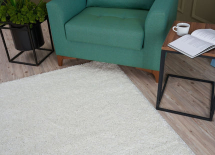 Myshaggy Solid White Rug