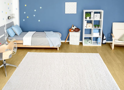 Myshaggy Solid White Rug