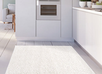 Myshaggy Solid White Rug
