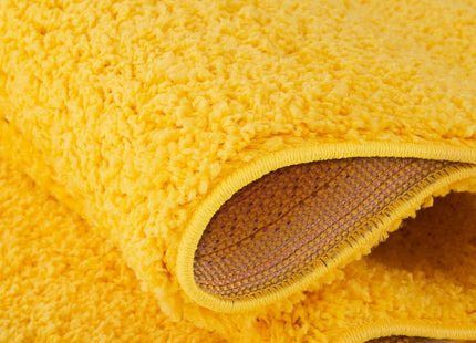 Myshaggy Solid Yellow Rug