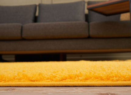 Myshaggy Solid Yellow Rug