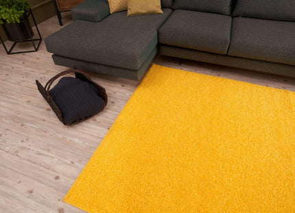 Myshaggy Solid Yellow Rug