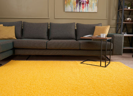 Myshaggy Solid Yellow Rug