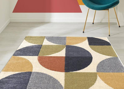 Newport Geometric Rug – Bold Multicolour Design