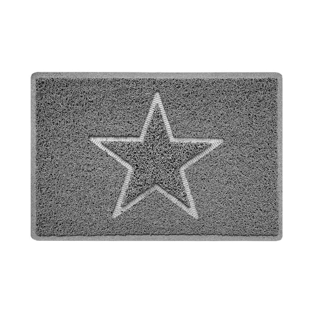 "Star" Embossed Loofah Textured Spaghetti Doormat