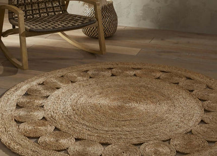 Nova Natural Circle Rug – Handwoven Round Jute Rug
