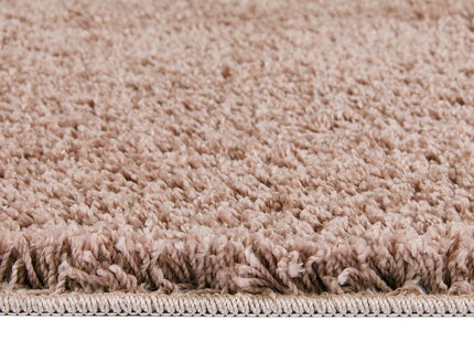Washable Nude Pink Shaggy Rug