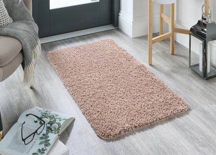 Washable Nude Pink Shaggy Rug