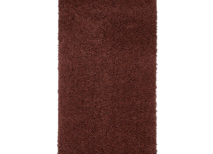 Washable Ox Red Shaggy Rug