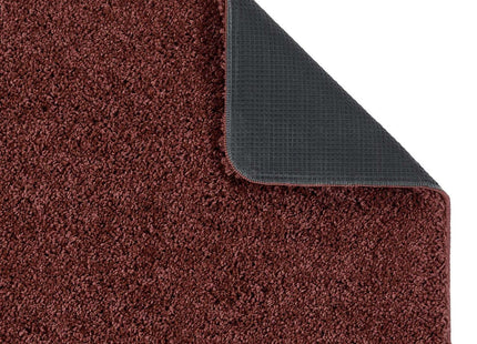 Washable Ox Red Shaggy Rug
