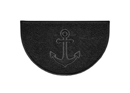 Anchor Embossed Halfmoon Spaghetti Indoor/Outdoor Doormat