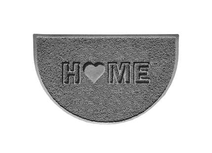Home Heart Embossed Halfmoon Spaghetti Indoor/Outdoor Doormat