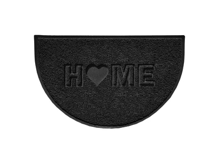 Home Heart Embossed Halfmoon Spaghetti Indoor/Outdoor Doormat