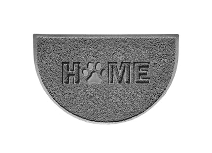 Home Paw Embossed Halfmoon Spaghetti Indoor/Outdoor Doormat