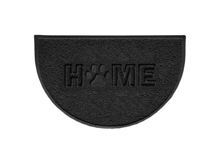 Home Paw Embossed Halfmoon Spaghetti Indoor/Outdoor Doormat