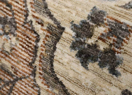 Raja Medallion Vintage Rug – Brown Heritage Elegance