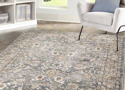 Raja Traditional Rug – Grey Vintage Elegance