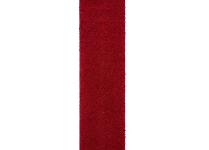 Washable Red Shaggy Rug