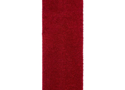 Washable Red Shaggy Rug