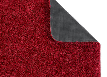 Washable Red Shaggy Rug
