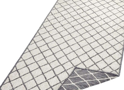 Reversible Indoor-Outdoor Geometric Flatweave Rug