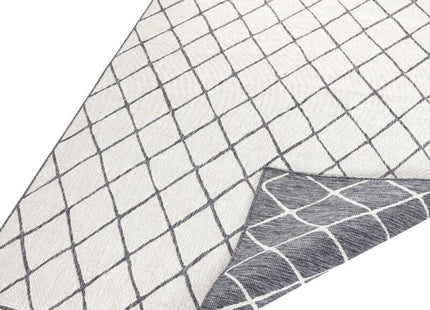 Reversible Indoor-Outdoor Geometric Flatweave Rug