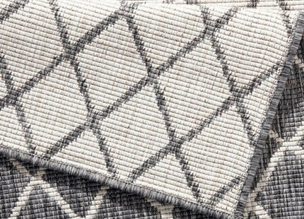 Reversible Indoor-Outdoor Geometric Flatweave Rug