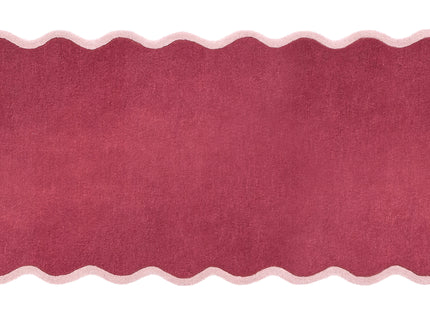 Scalloped Elsie Coral/Lilac Wool Rug