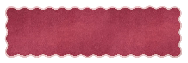 Scalloped Elsie Coral/Lilac Wool Rug