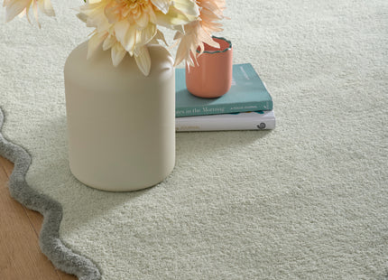 Scalloped Elsie Sage/Seagrass Wool Rug