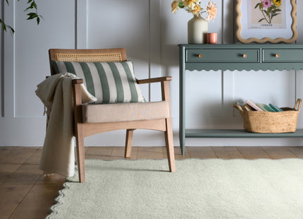 Scalloped Elsie Sage/Seagrass Wool Rug