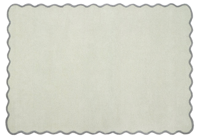 Scalloped Elsie Sage/Seagrass Wool Rug