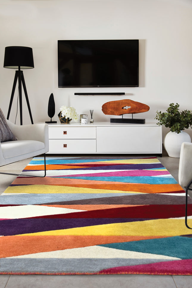 Shard Brights Multi Wool Rug