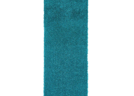 Washable Teal Shaggy Rug