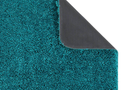 Washable Teal Shaggy Rug
