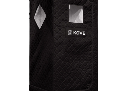 KOVE Portable Infrared Sauna Tent – Indoor 1 Person Far Infrared Sauna with Carbon Heating & Red Light