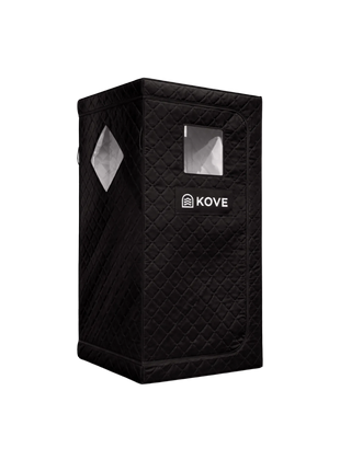 KOVE Portable Infrared Sauna Tent – Indoor 1 Person Far Infrared Sauna with Carbon Heating & Red Light