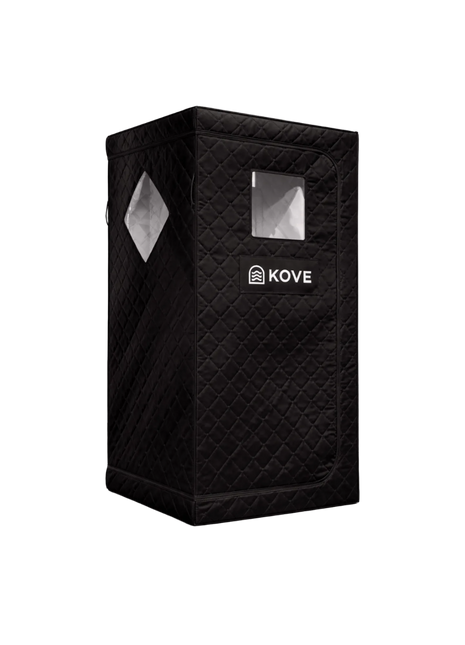 KOVE Portable Infrared Sauna Tent – Indoor 1 Person Far Infrared Sauna with Carbon Heating & Red Light